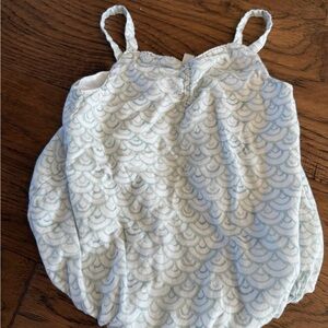 Kids Scallop Pattern One Piece